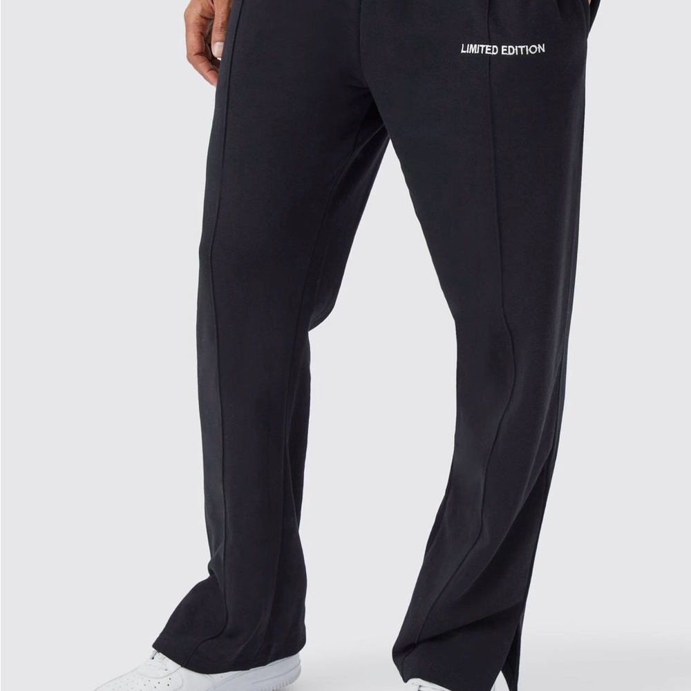 Relaxed Loopback Split Hem Sweatpants - image 3